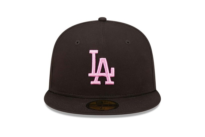 New Era Los Angeles Dodgers League Essential Black Pink Edition 59Fifty  Fitted Hat