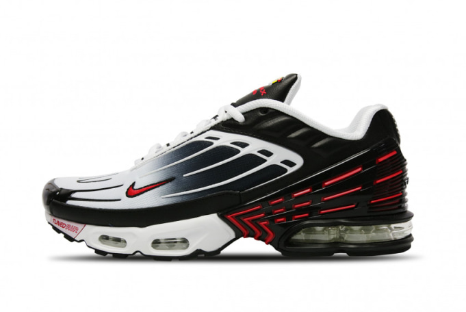 air max white black red