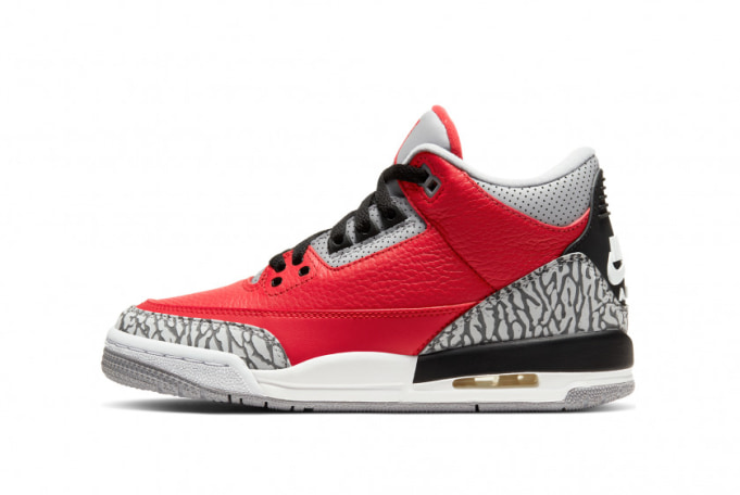 jordan 3 red cement grade school