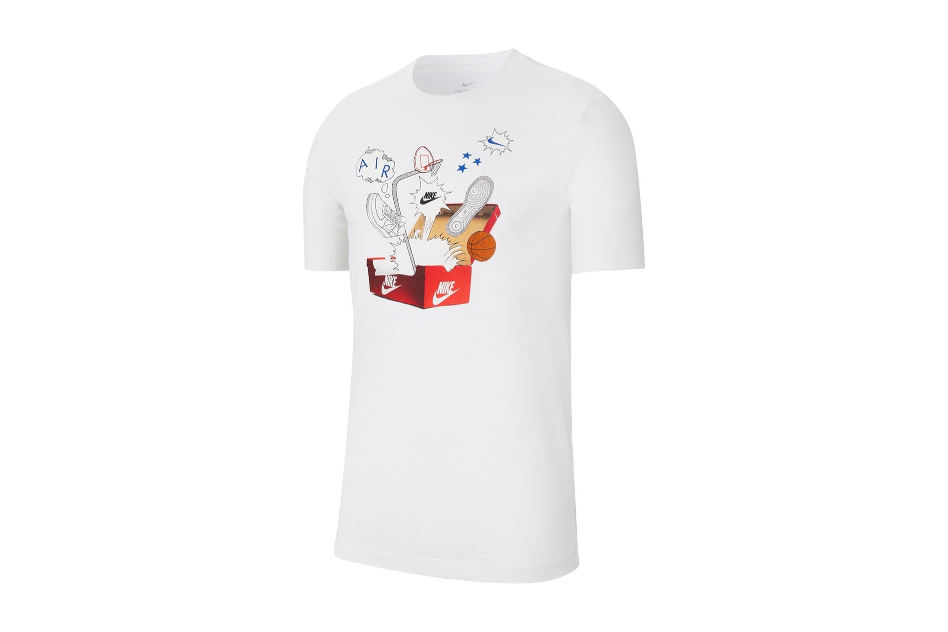 nike white graphic tees