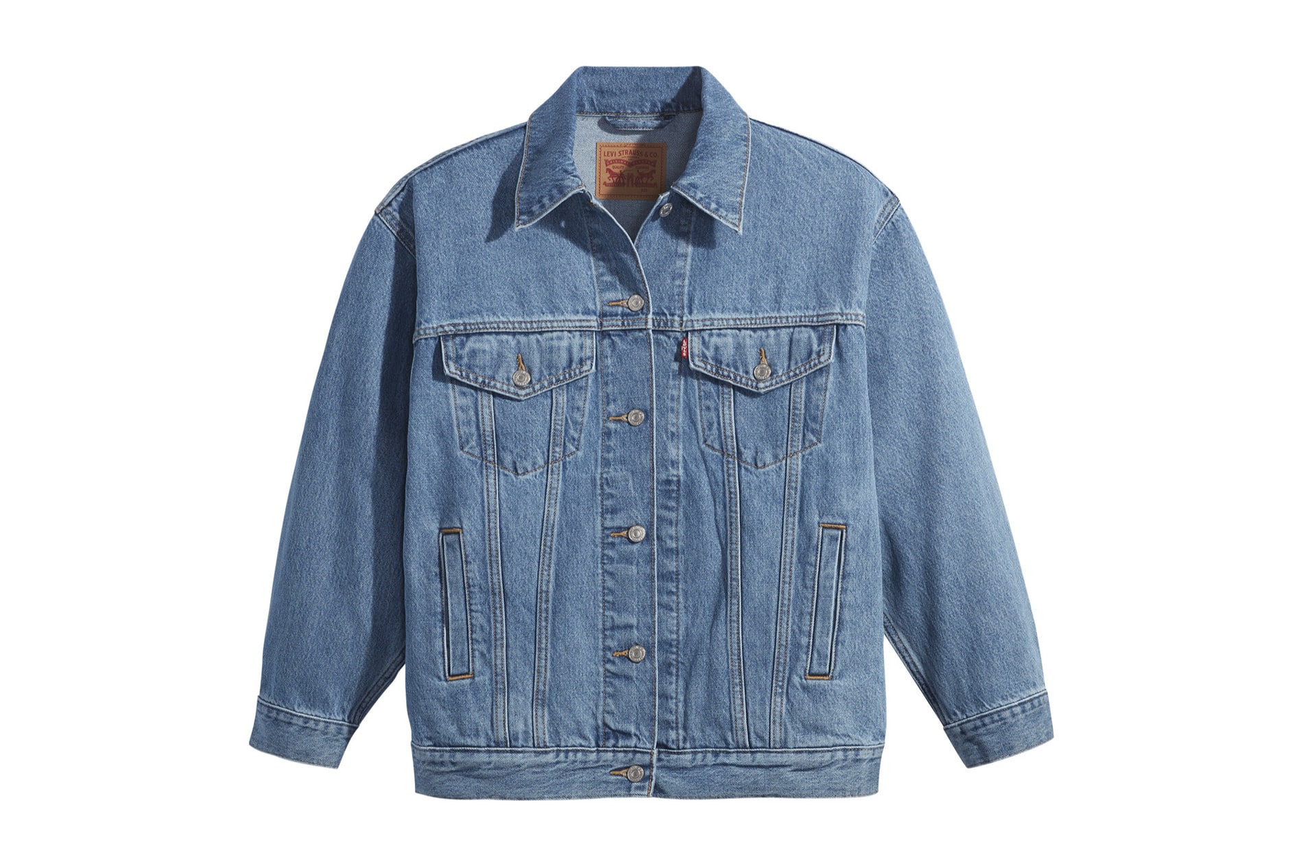 levi's baggy trucker denim jacket