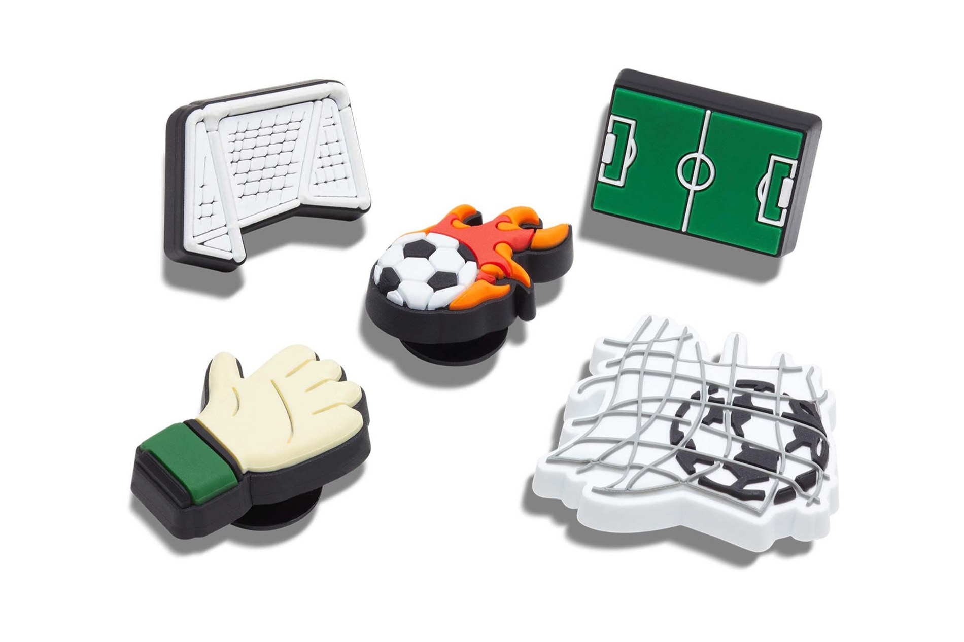 Crocs Big Time Soccer 5pc Pack Jibbitz Shelflife