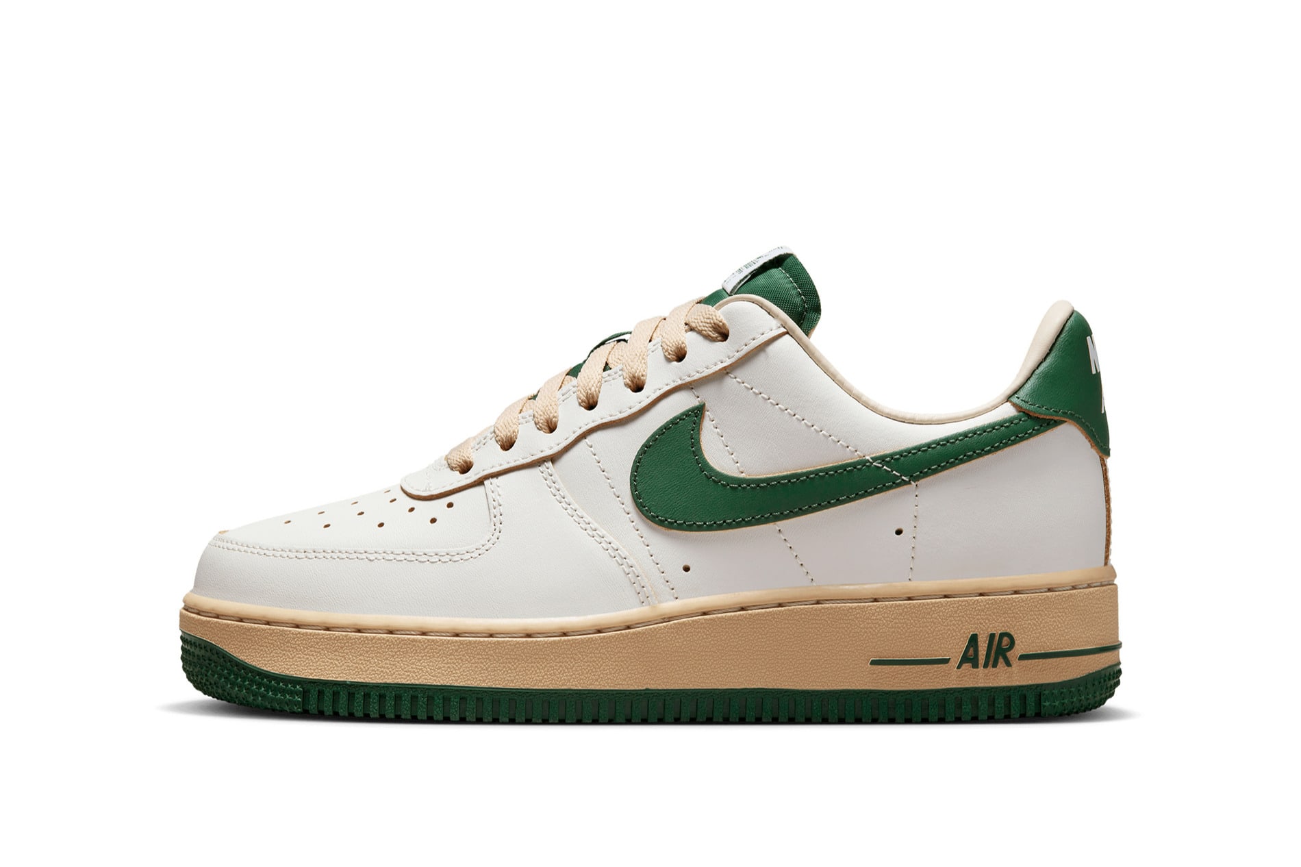 Nike Womens Air Force 1 07 LV8 (DZ4764-133) Sail/Gorge Green / 8