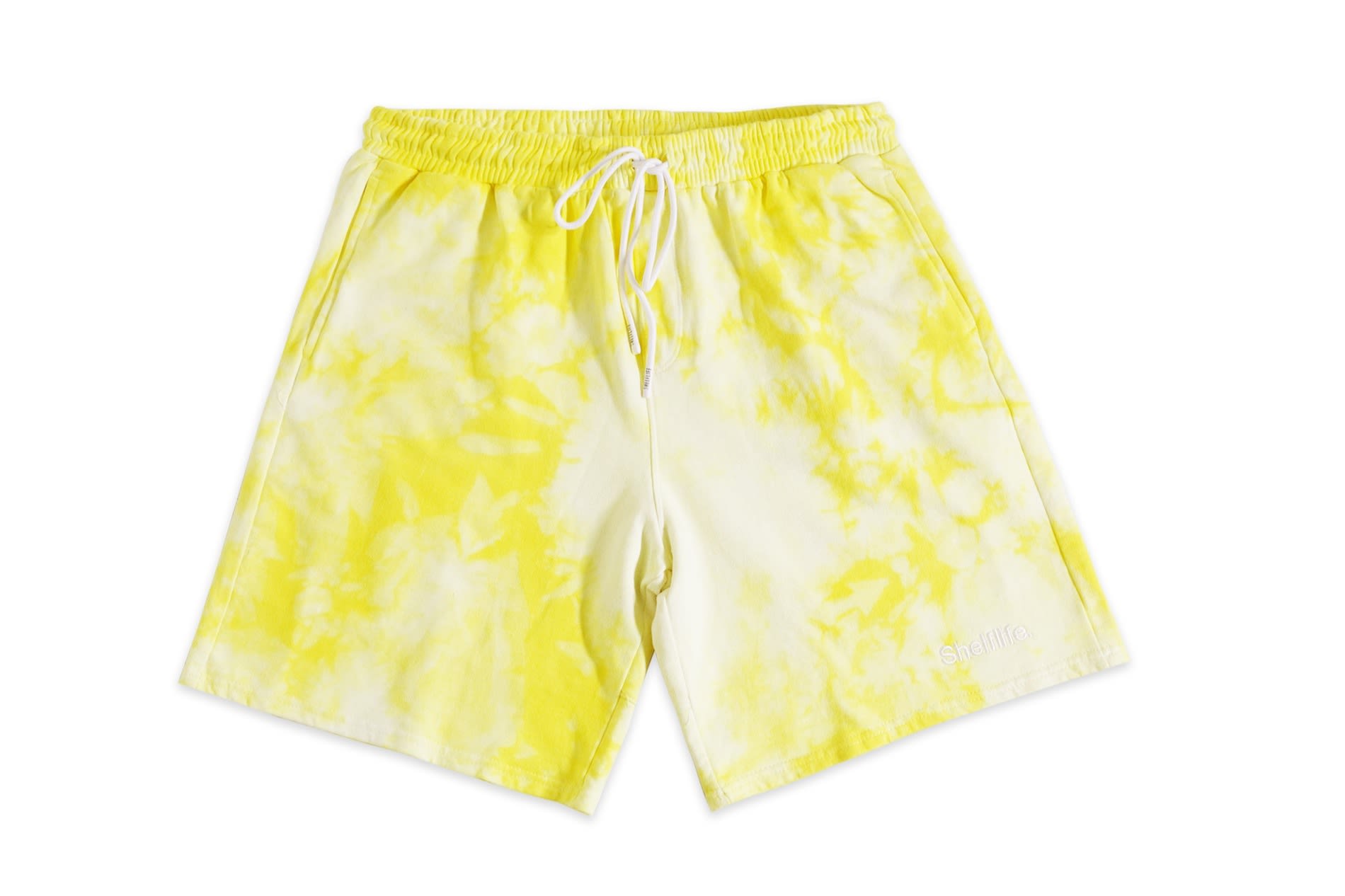 yellow fleece shorts