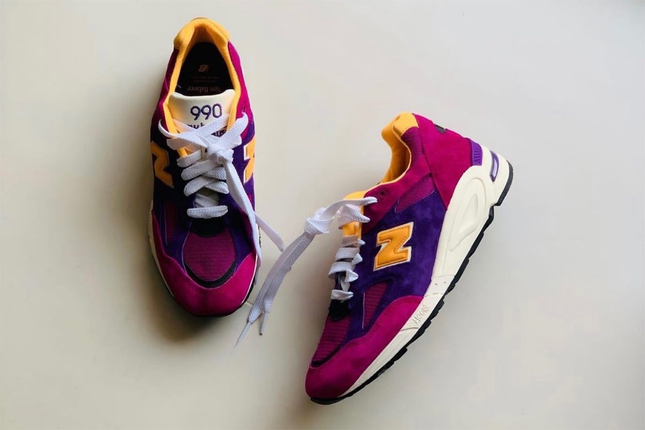 New Balance 990v2 Made in USA 'Pink/Purple' Shelflife