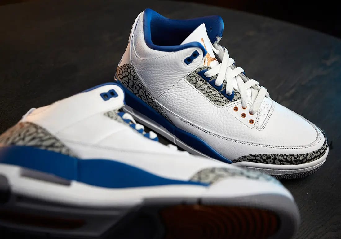 Air Jordan 3 'True Blue and Copper' Raffle Shelflife