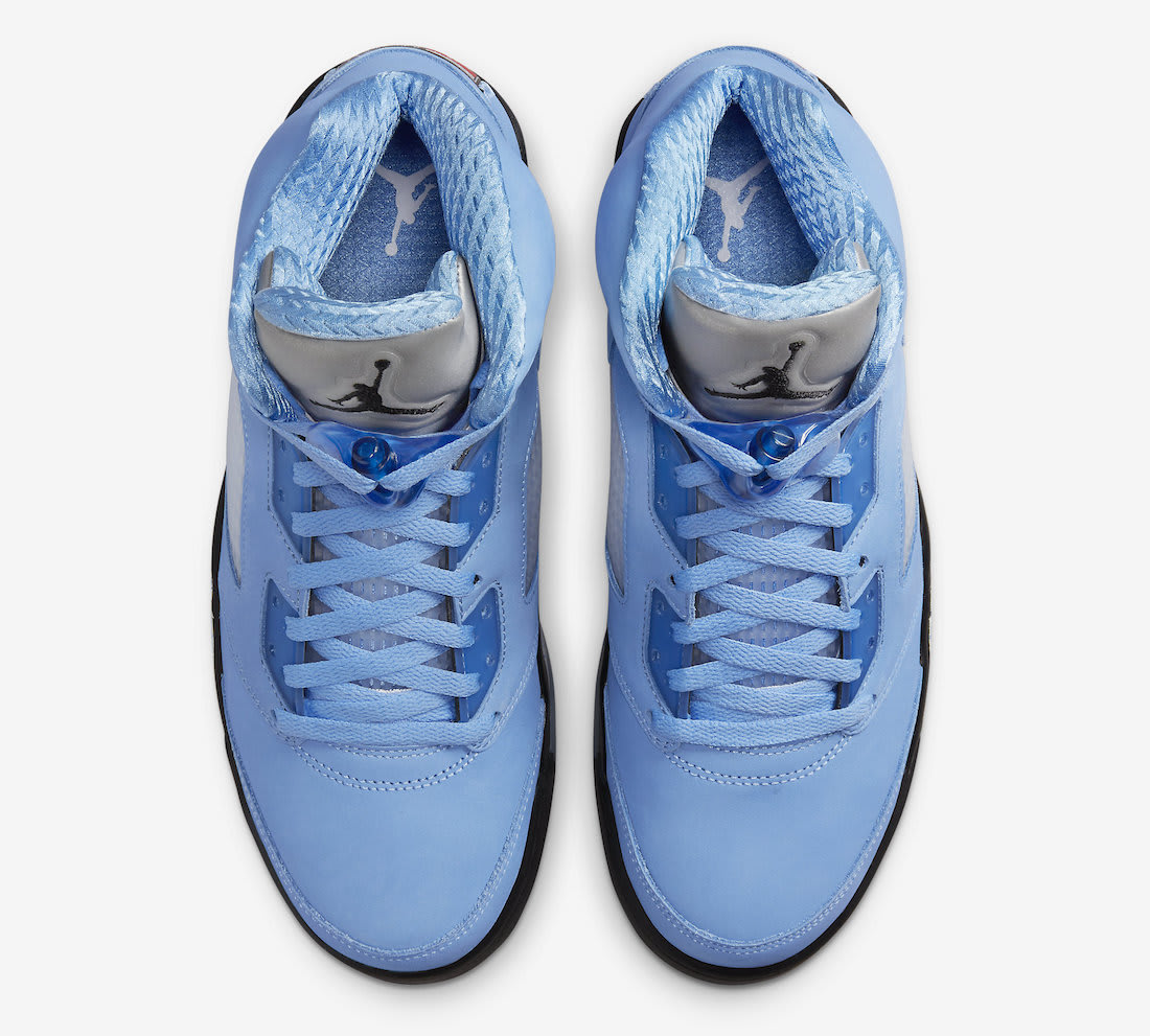 シューズ(男性用) Nike Air Jordan 5 Retro University Blue Nike Air Jordan 5 Retro 'UNC University Blue' (DS) – 47 Jump Street