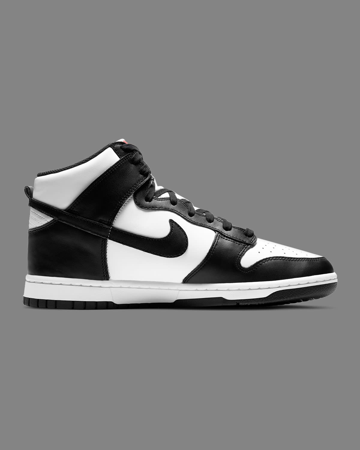 high nike dunks black and white