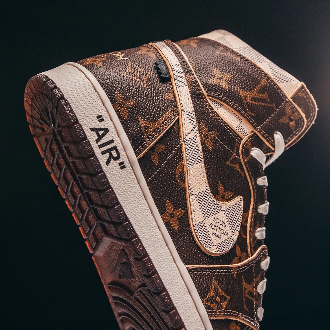 Shoe Surgeon Honors Virgil Abloh With Custom Louis Vuitton Air Jordans –  Footwear News