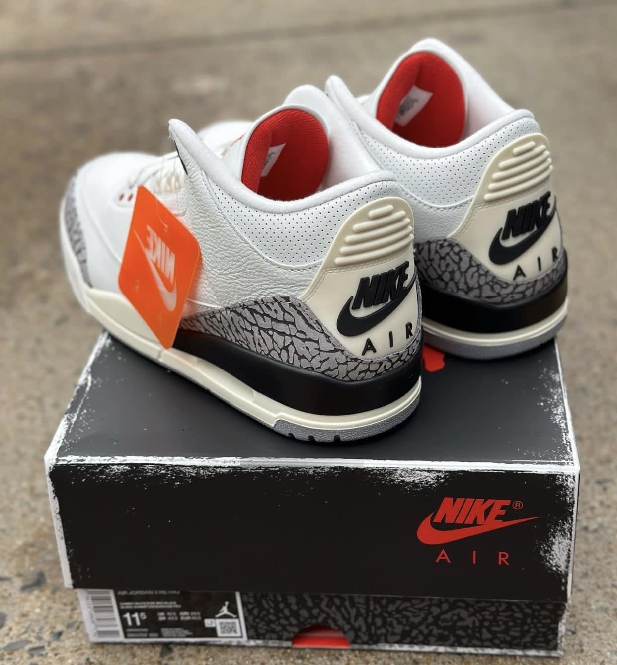 Air Jordan 3 'White Cement Reimagined' Shelflife