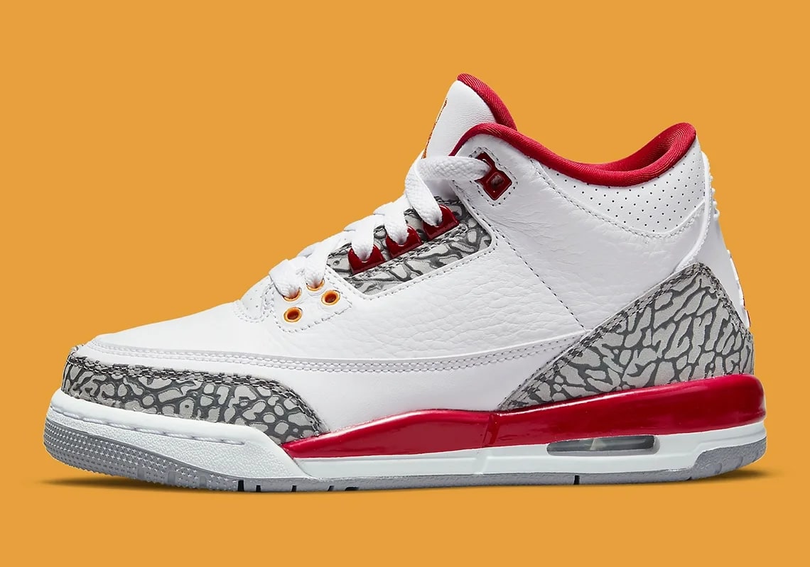 Air Jordan 3 Retro Grade School - 'Cardinal Red' | Shelflife