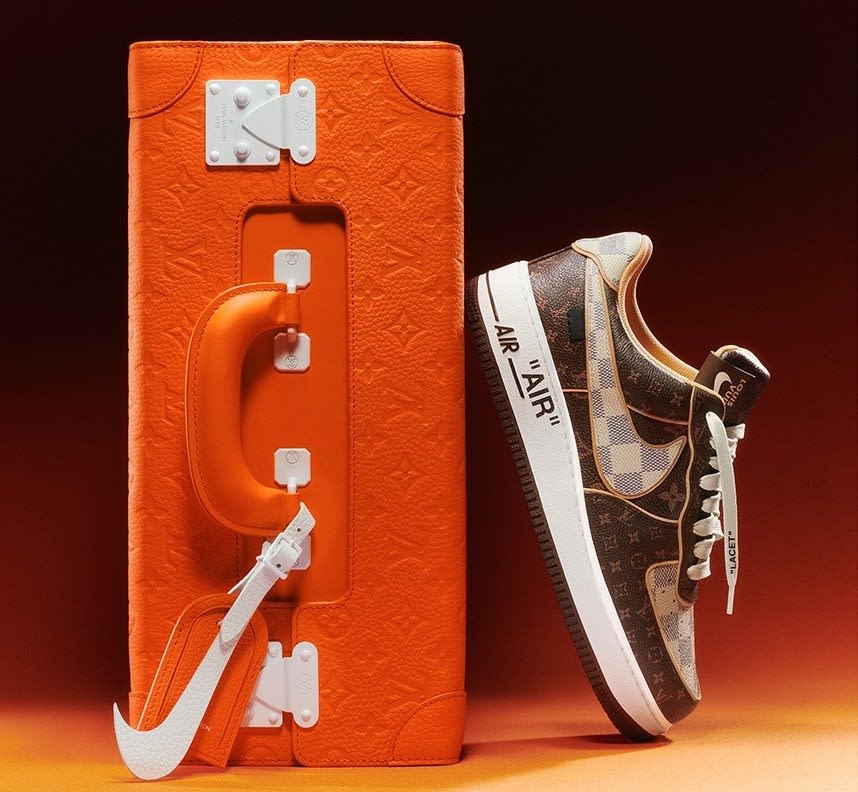 Virgil Abloh Nike x Louis Vuitton Air Force 1 Sneaker Auction Hits