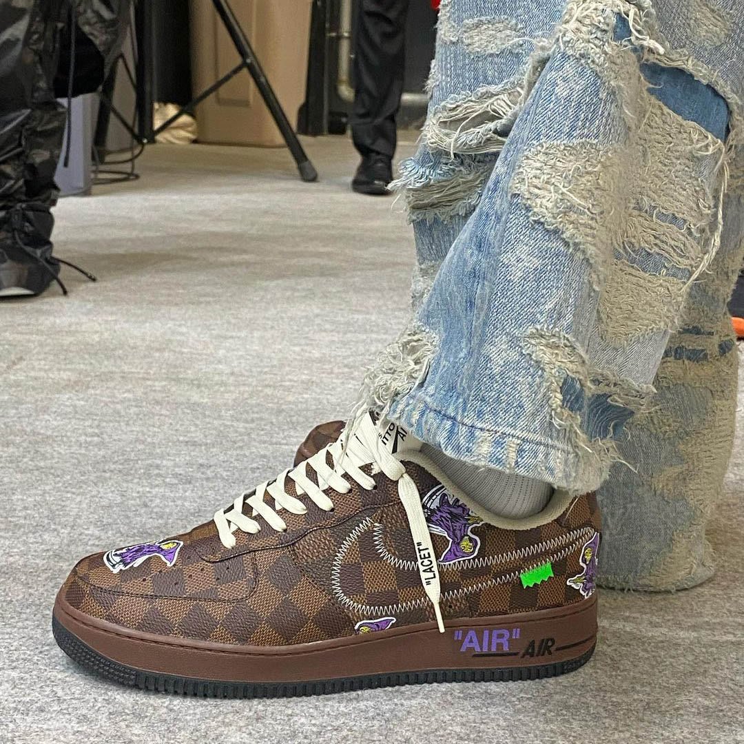 The Louis Vuitton Nike Air Force 1 is the hit of fashion week