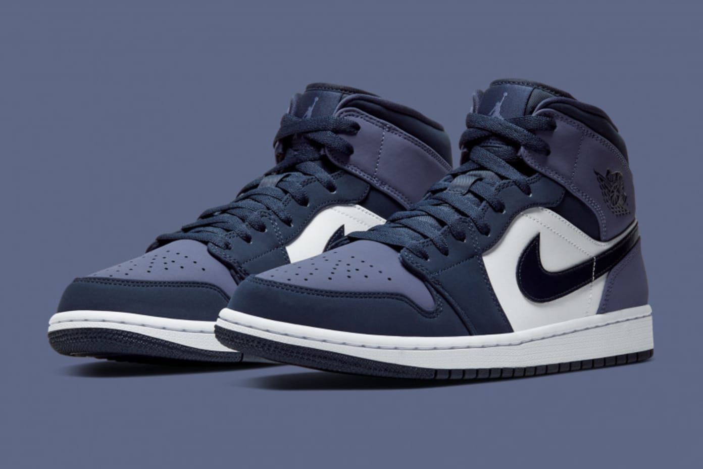 Air Jordan 1 Mid - Obsidian/Sanded Purple