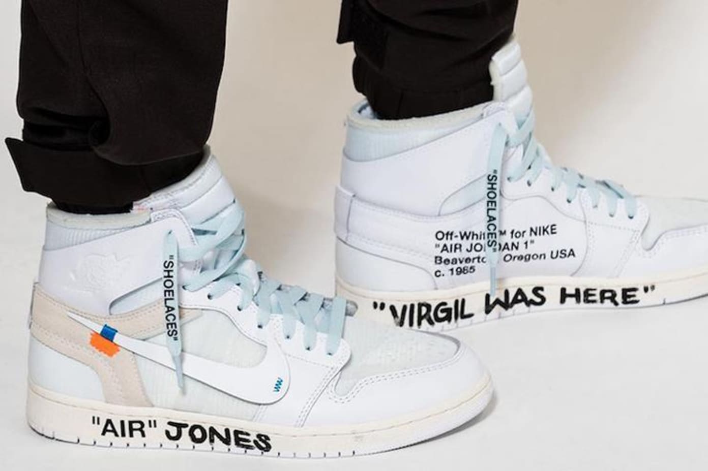 Virgil Abloh x Nike Air Jordan 1 Spotted at Paris Fashion Week