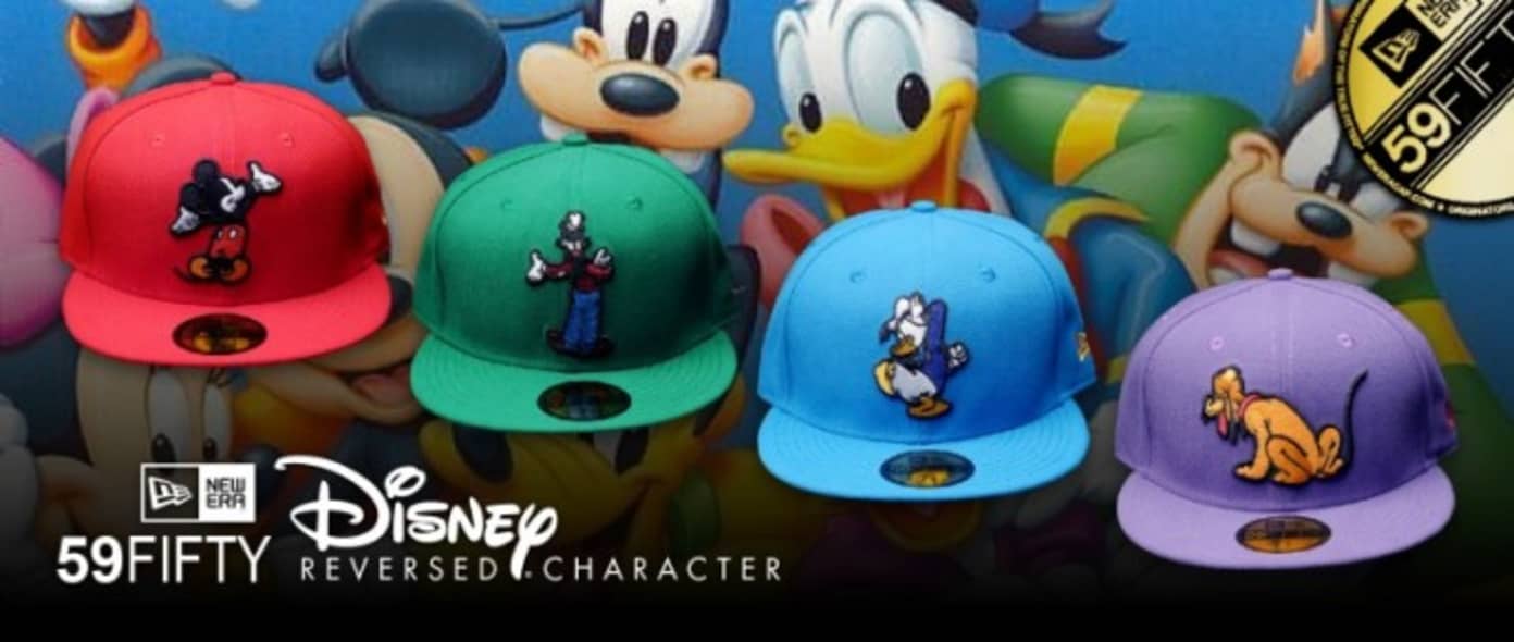 New 59FIFTY Disney Reverse Character Hats Available at Shelflife!