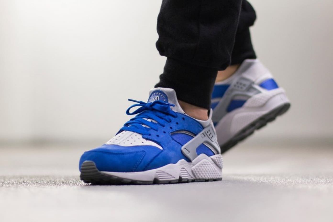 Dropping soon: Nike Air Huarache Run Premium Varsity Royal Blue Wolf Grey