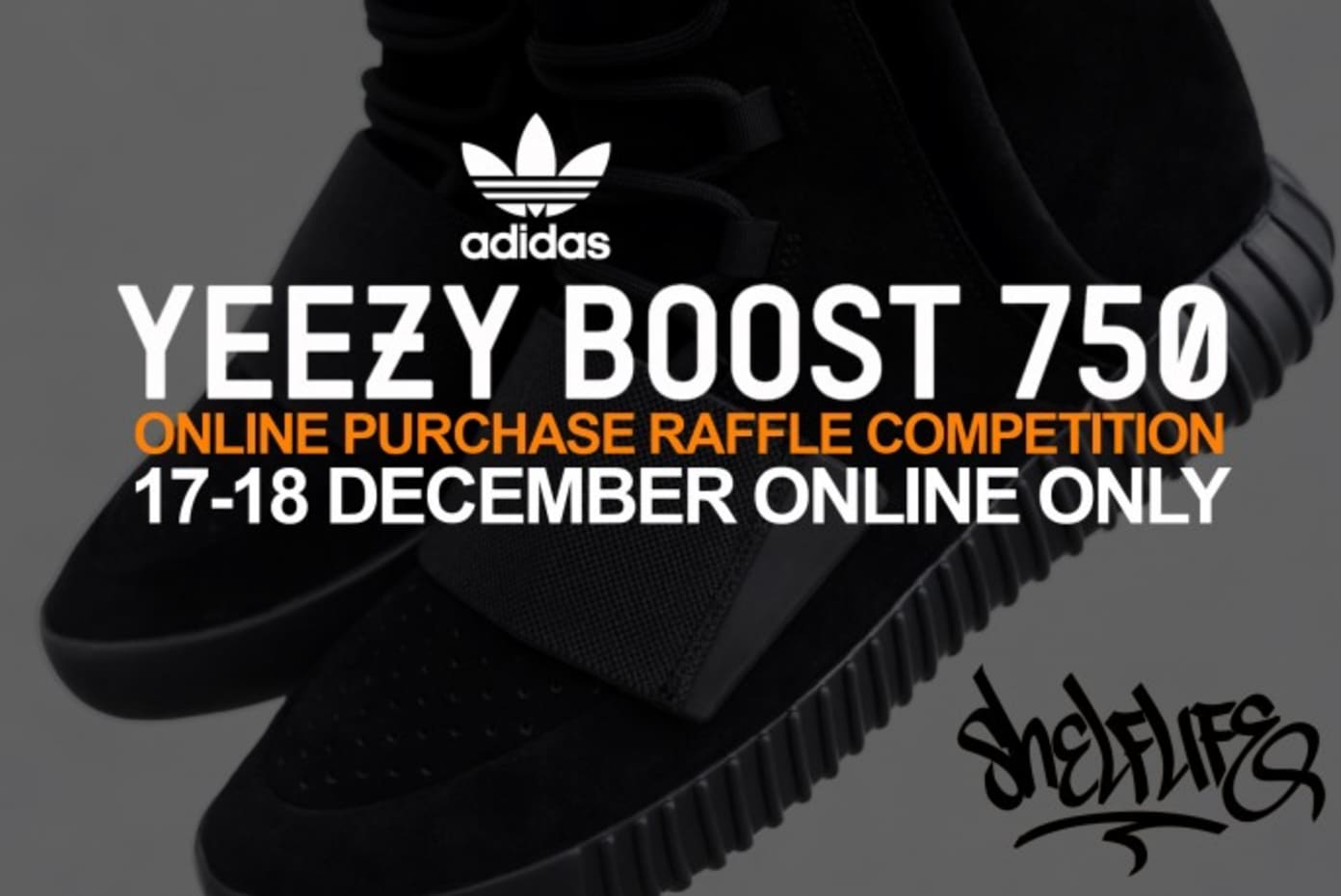 Yeezy Boost 750 Triple Black - Online Purchase Raffle Competition