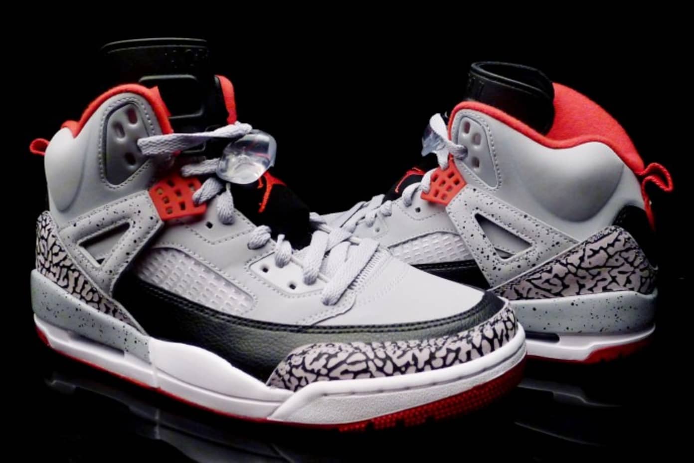 Air Jordan Spizike Wolf Grey - Gym Red