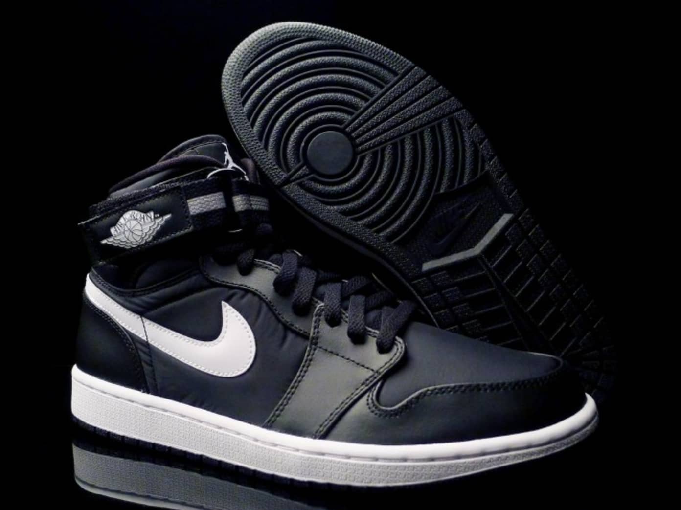 Nike Air Jordan 1 High Strap Black - White