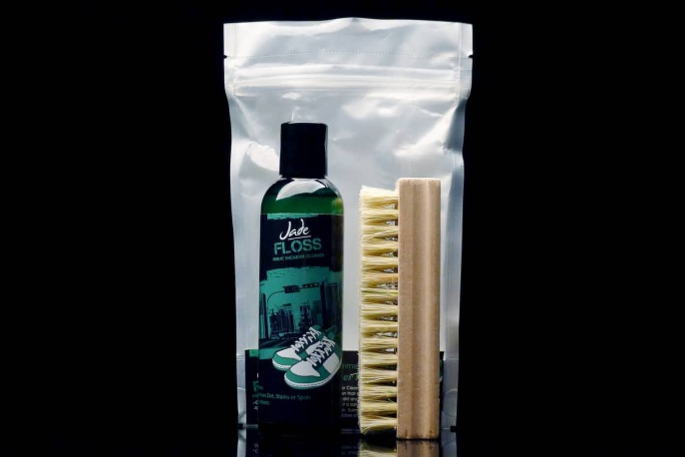 Jade Floss Sneaker Cleaning Products Available at Shelflife