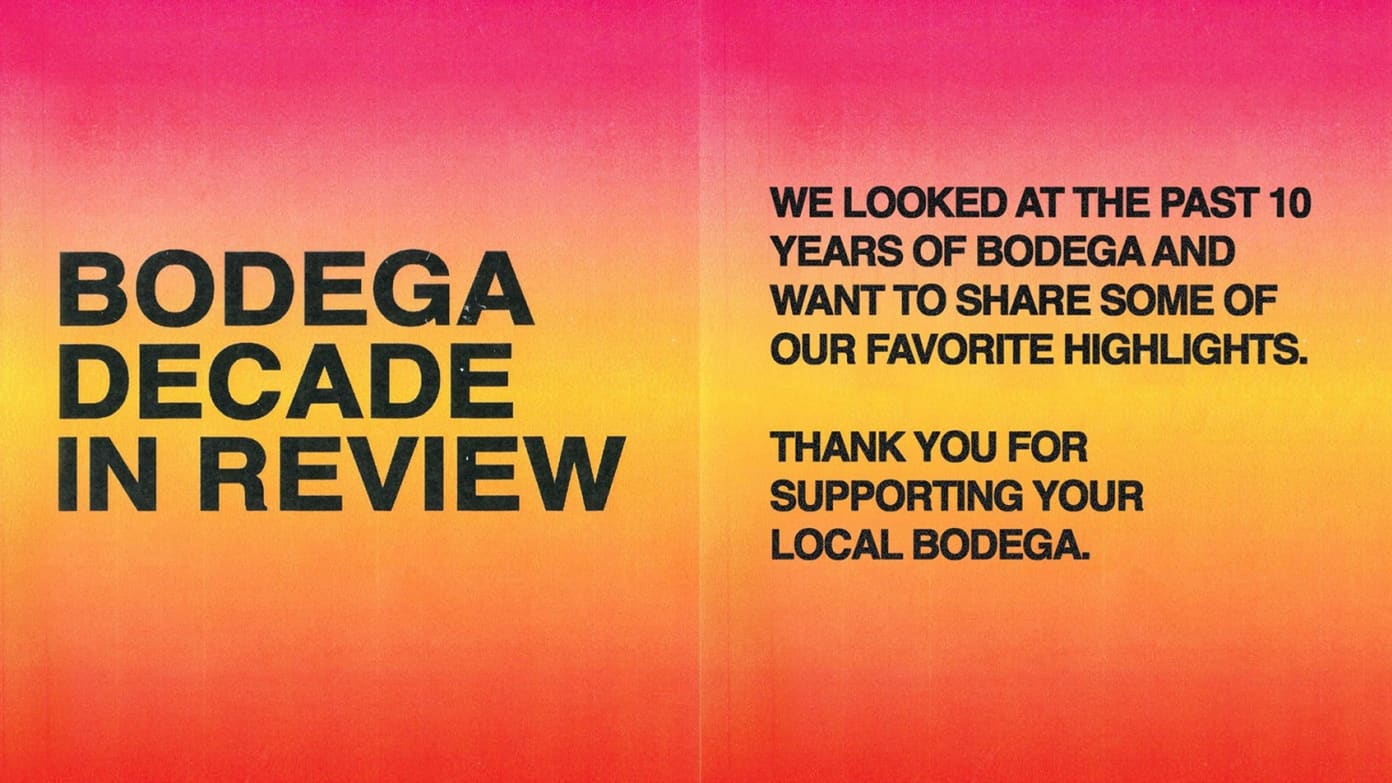 Bodega Recap Their Collaborations From The Decade