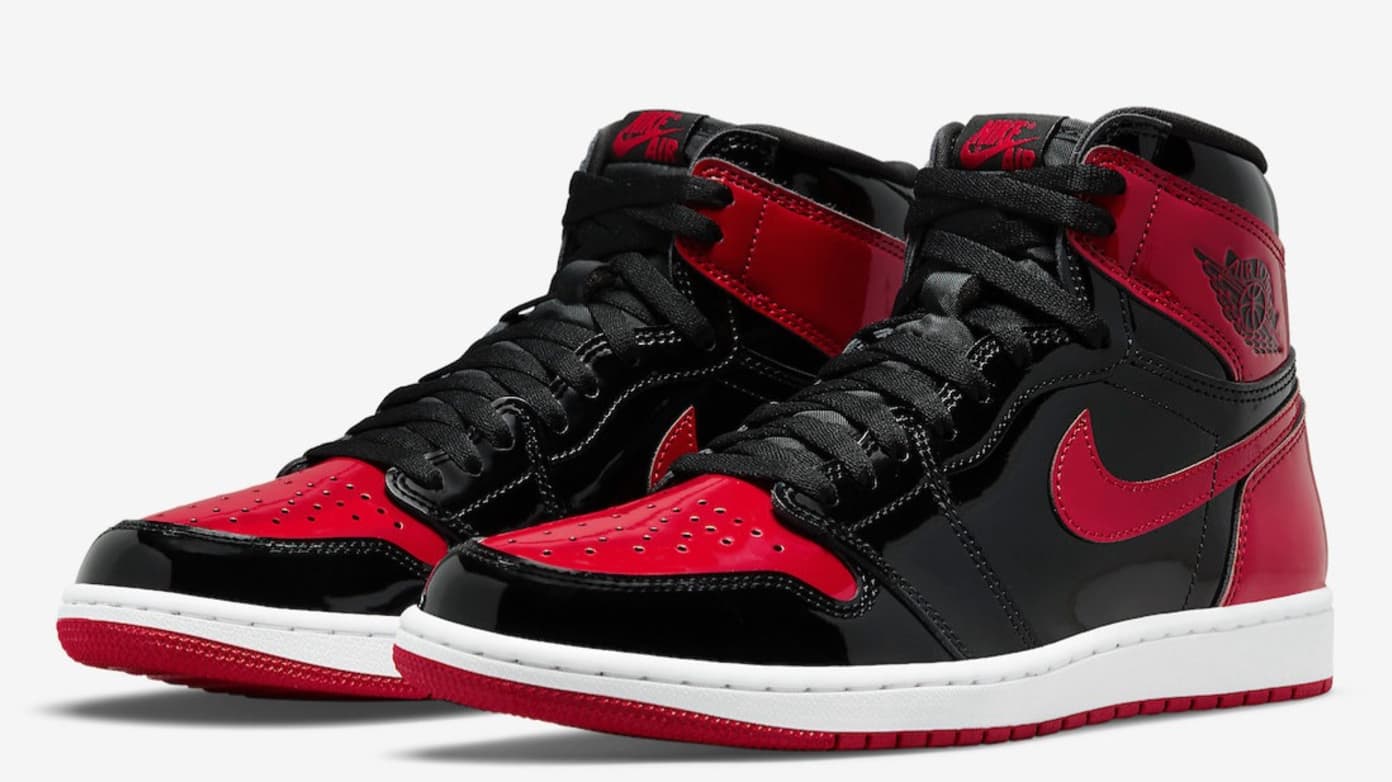 Jordan 1 retro high og red white black store