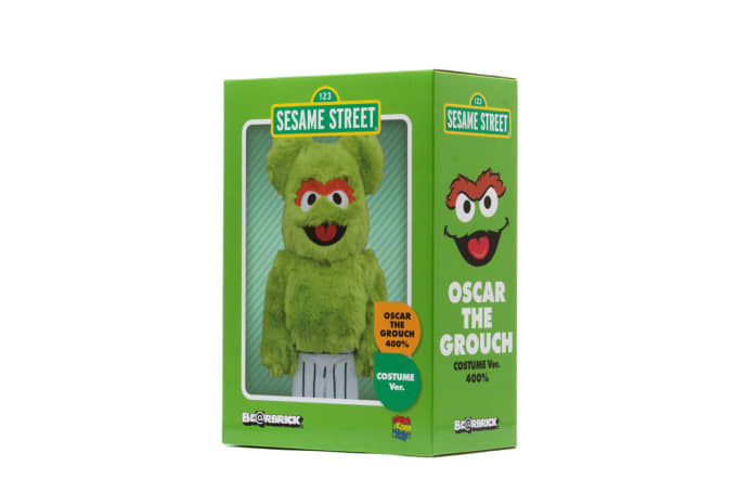 Medicom Toy Bearbrick Oscar the Grouch (Costume Ver.) 400 Medicom Toy Bearbrick Oscar the Grouch (Costume Ver.) 400