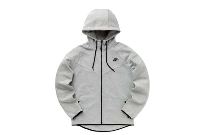 Nike Tech Fleece full-zip hoodie in gray