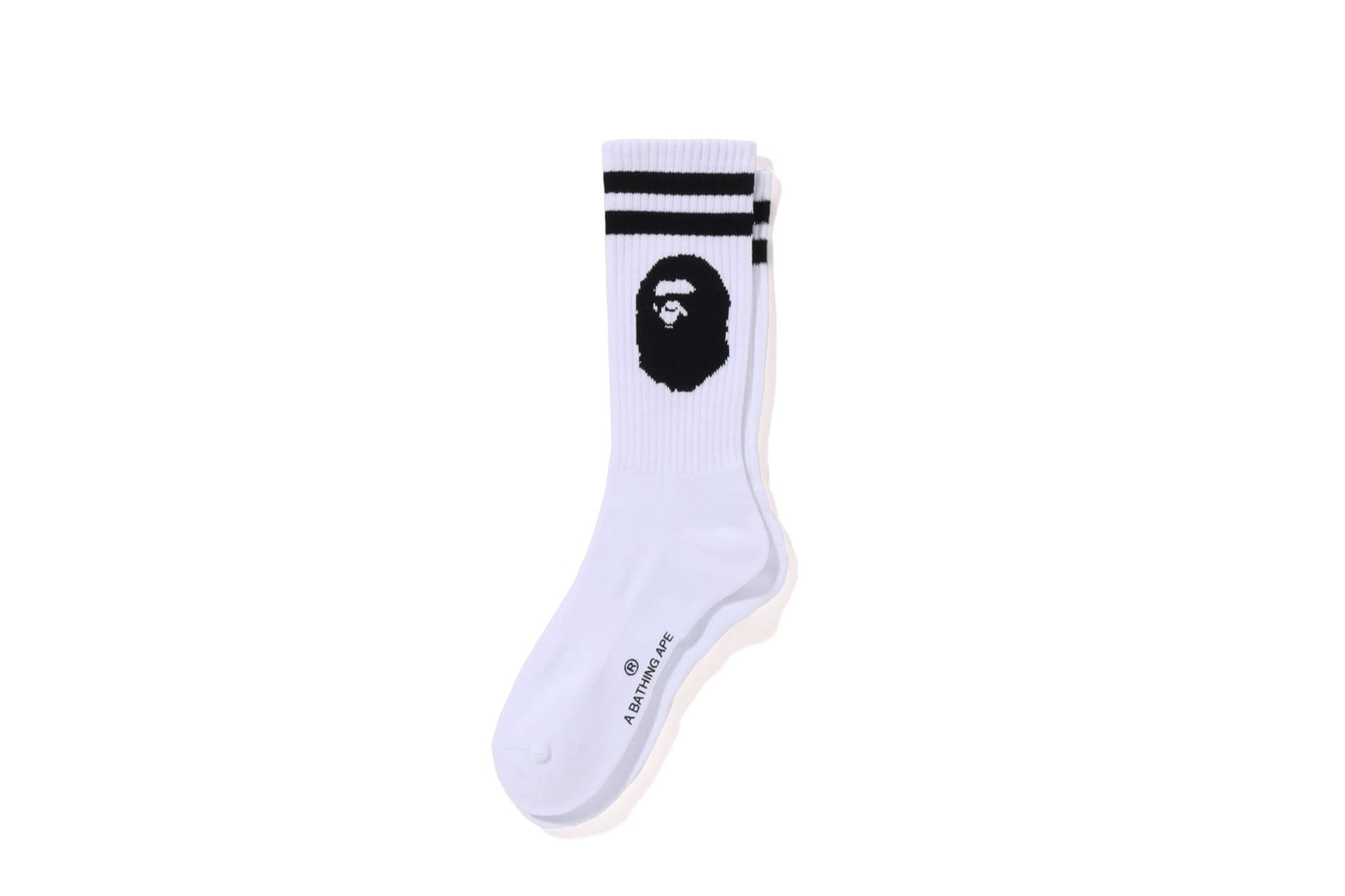 BAPE Ape Head Line Socks | Shelflife