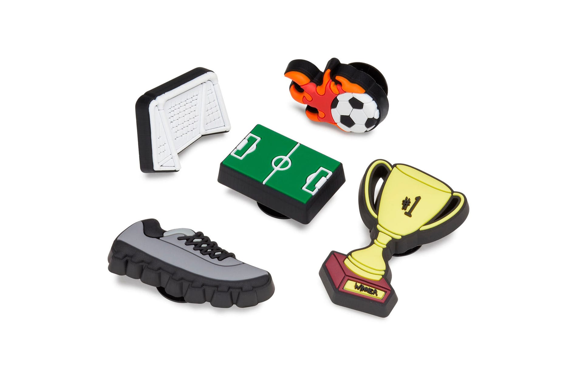 Crocs Soccer Celebration 5 Pack Jibbitz Shelflife