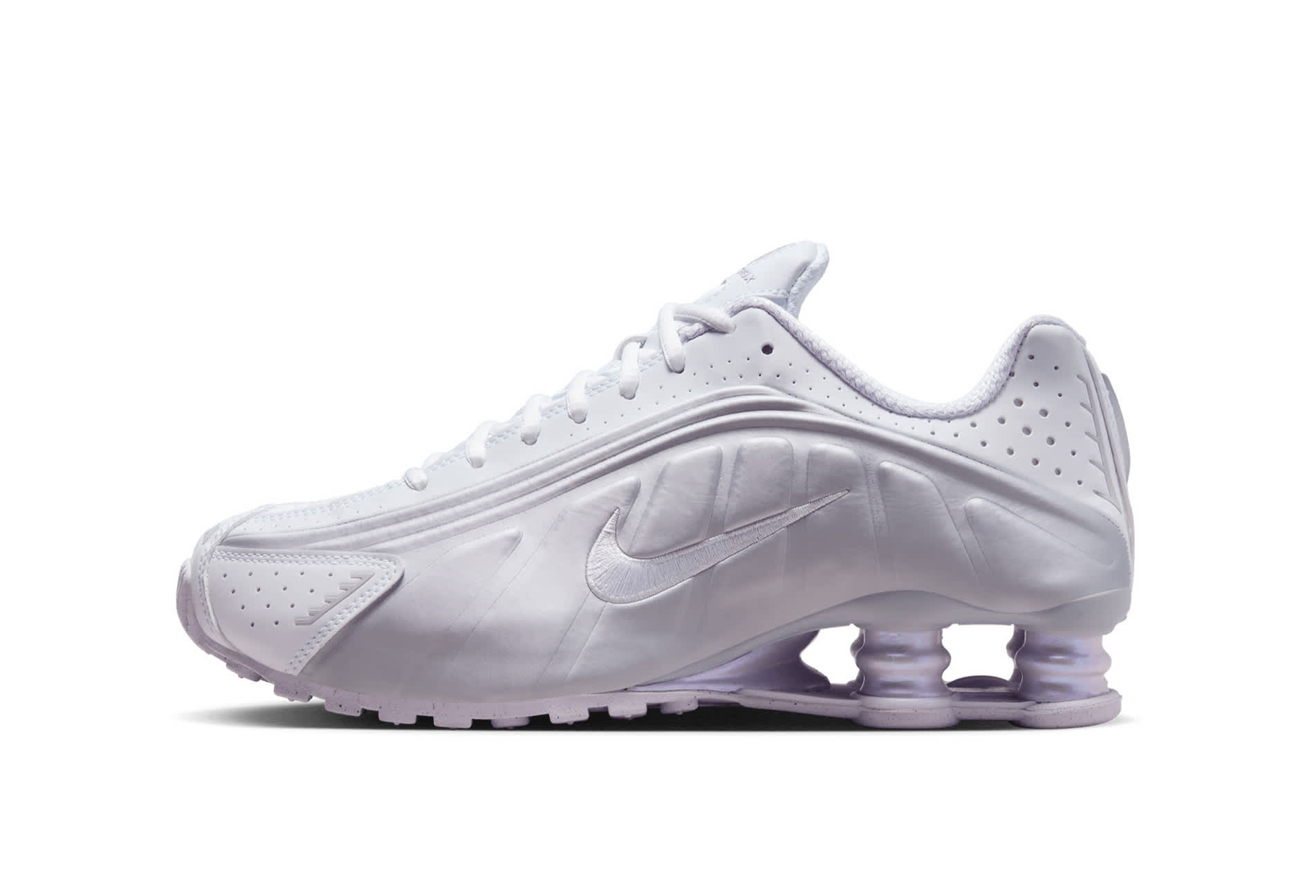 Nike Women's Shox R4 'White and Metallic Platinum' | Shelflife