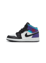 Air Jordan 1 Mid 'Teal/Purple' (Grade-School)