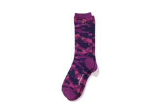 Bape Color Camo Ape Head One Point Socks