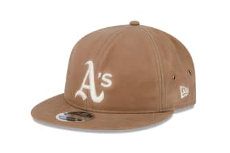 New Era Oakland Athletics Waxed Canvas Retro Crown 9FIFTY Adjustable Cap