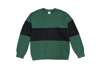 Nike Club French Terry Colour-Blocked Crewneck