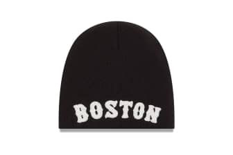 New Era Boston Red Sox Chenille Script Thin Knit Beanie