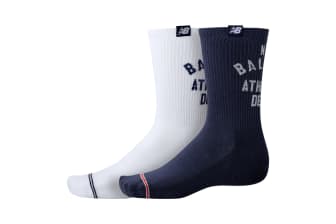 New Balance Lifestyle Midcalf Socks (2 Pack)