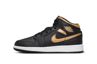 Air Jordan 1 Mid &#039;Metallic Gold&#039; (Grade-School)