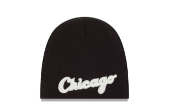 New Era Chicago White Sox Chenille Script Thin Knit Beanie