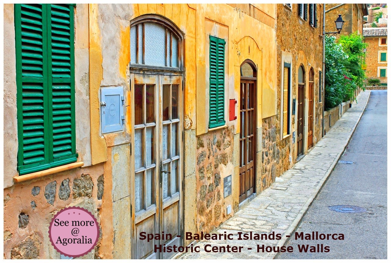 Spain - Balearic Islands - Mallorca Historic Center - House Walls