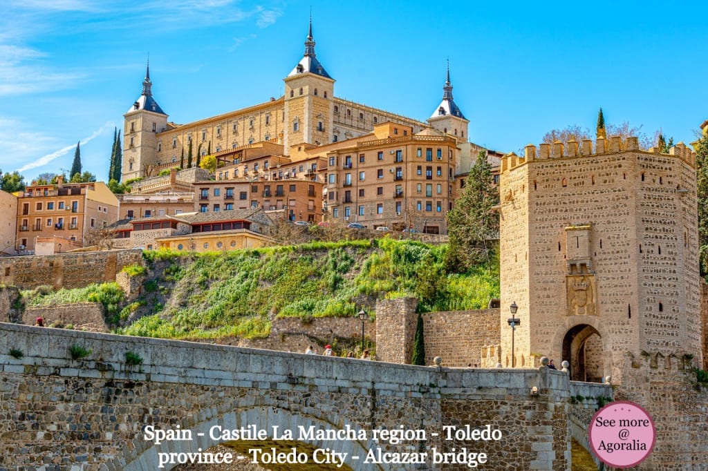 Spain - Castile La Mancha region - Toledo province - Toledo City - Alcazar bridge