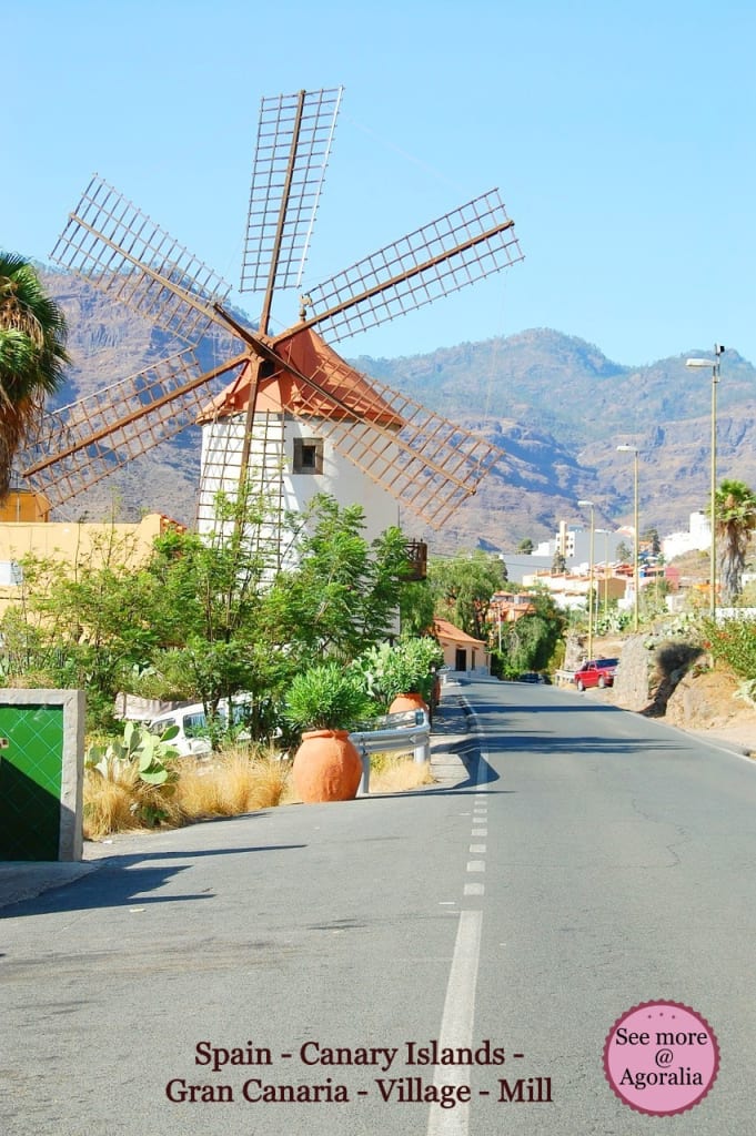 Spain - Canary Islands - Gran Canaria - Village - Mill