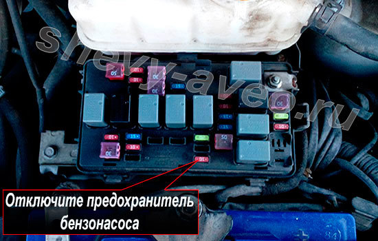 Гетц хендай предохранители топливного насоса