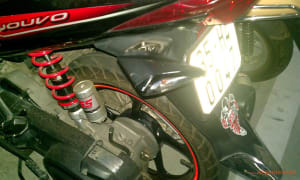 My Damaged Left Rear Taillight - Yamaha Nouvo LX