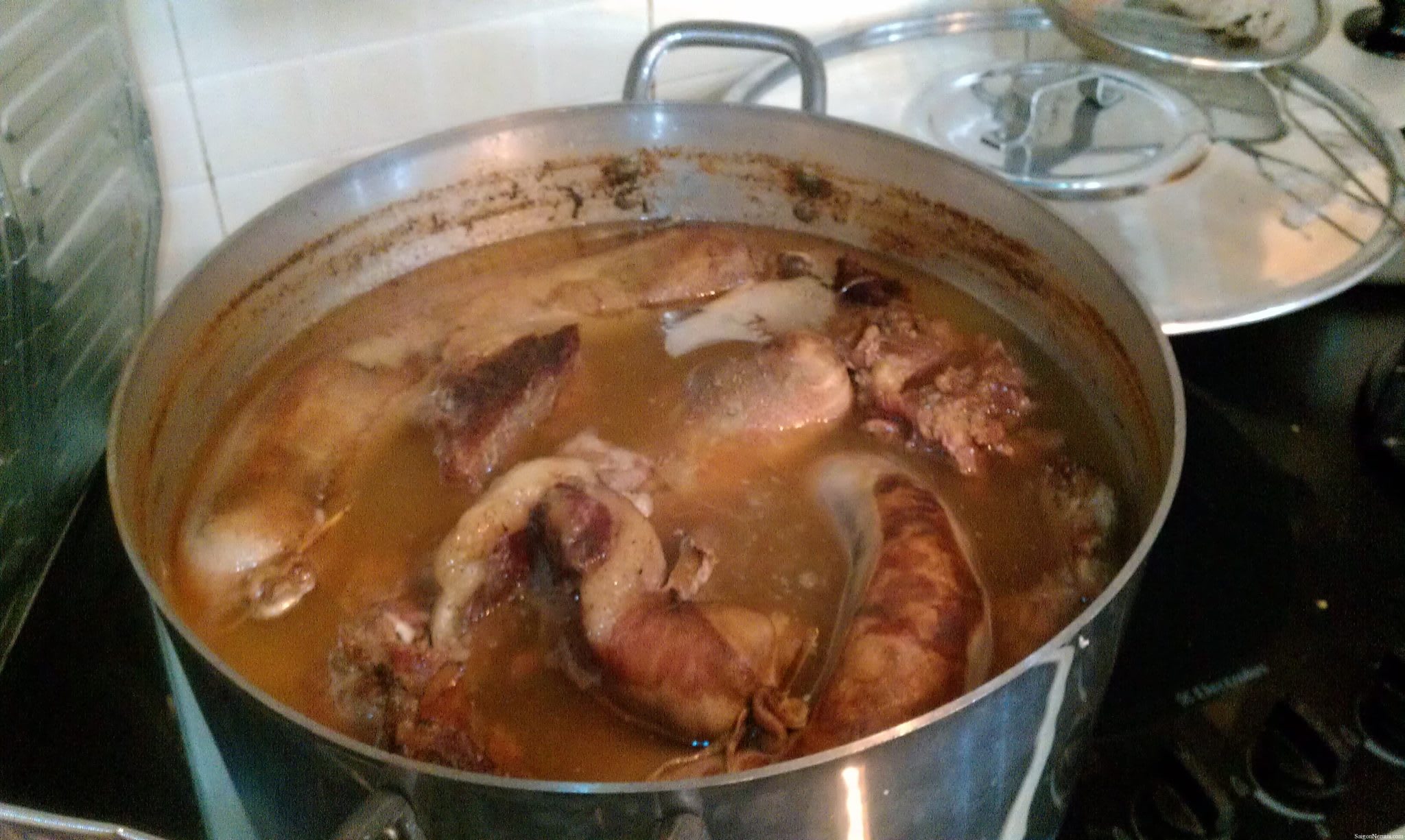 Beshbarmak being prepared