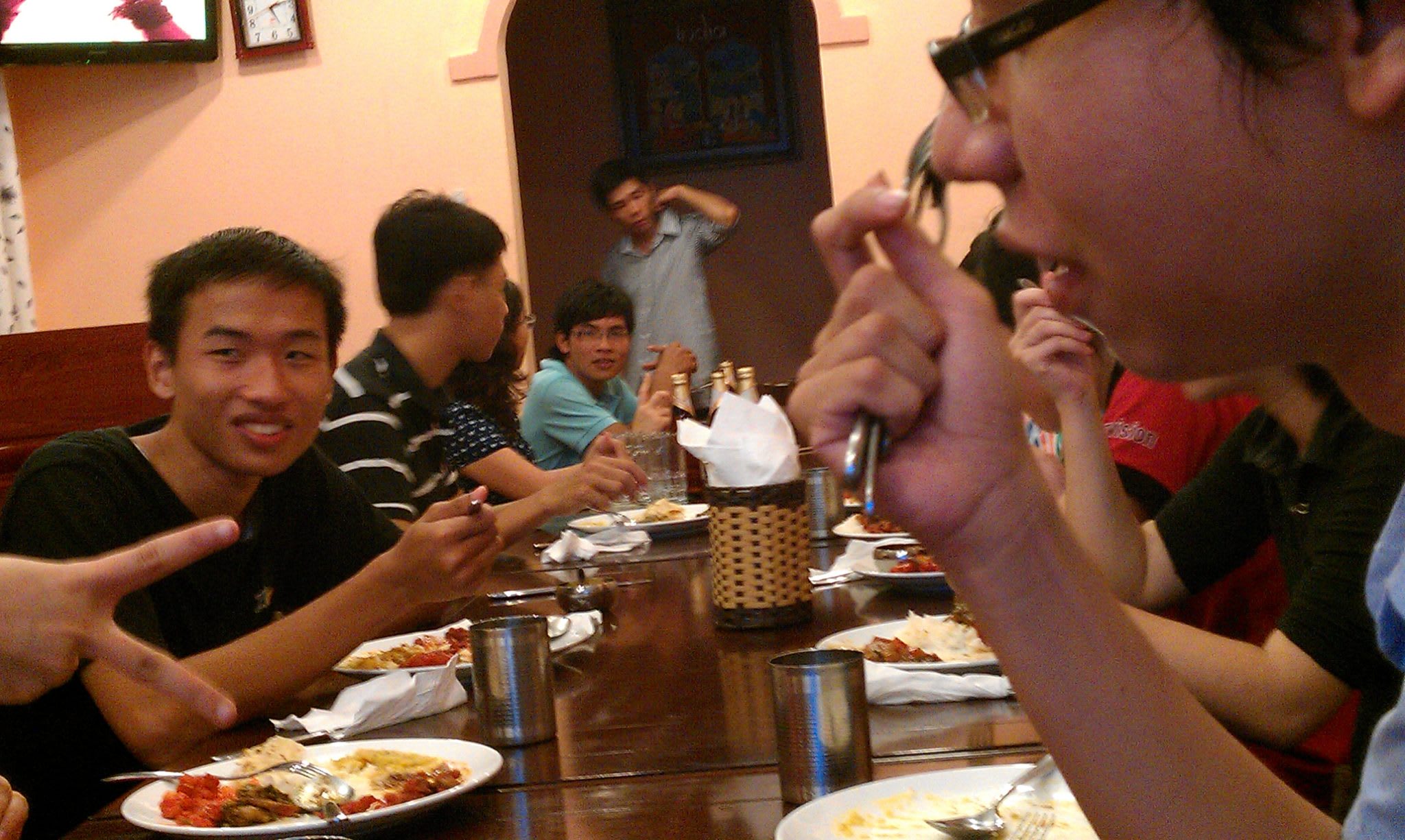 English students at Baba's Kitchen - Saigon, Vietnam