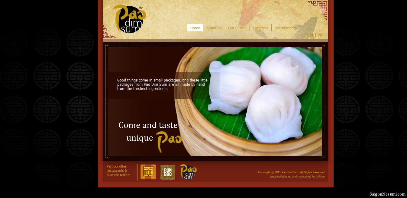 Pao Dim Sum Joomla theme by Viivue