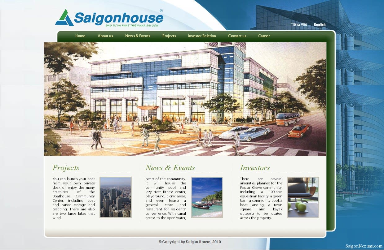 Saigonhouse Joomla theme by Viivue