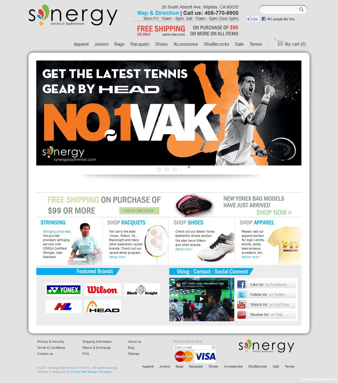 Synergy Badminton Shopify theme by Viivue